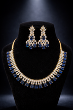 Royal Indigo Signature Set Gold Polish | High-Grade American Diamonds