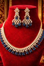 Royal Indigo Signature Set Gold Polish | High-Grade American Diamonds